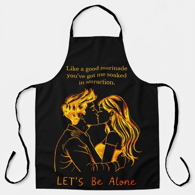 Friendship-themed BBQ aprons for women (Front)