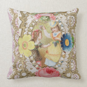 Friendship, Valentine card, c.1870 (colour litho o Cushion