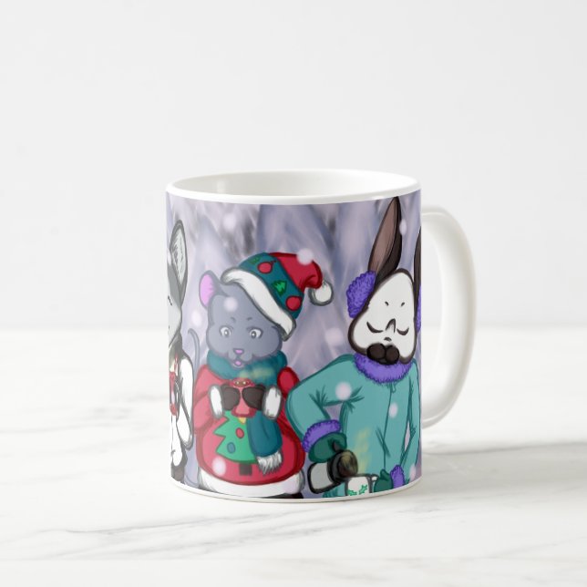 Friendship Warms the Heart Coffee Mug (Front Right)