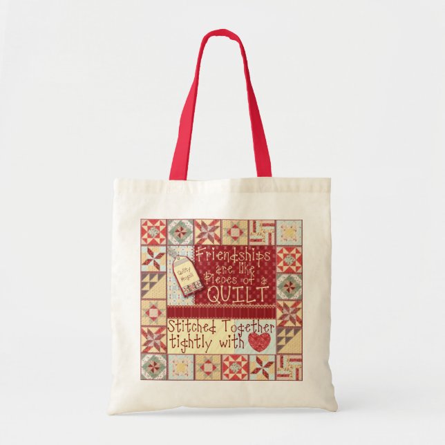 Friendships are like Quilts Tote (Front)