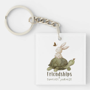 Friendships & Sweetest Journey - Turtle & Hare Key Ring