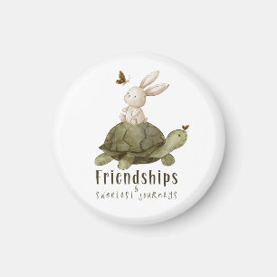 Friendships & Sweetest Journey - Turtle & Hare Magnet