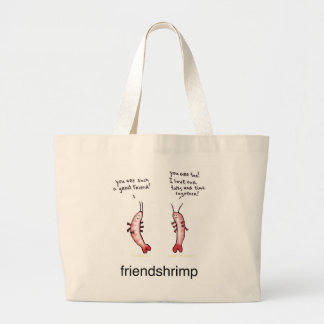 Friendshrimp Large Tote Bag