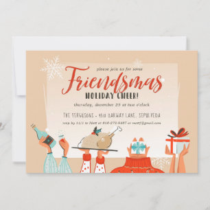 Friendsmas Christmas Holiday Party Invitation