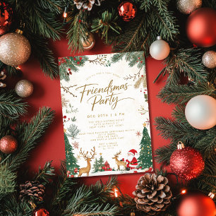 Friendsmas Christmas Holiday Party Invitation