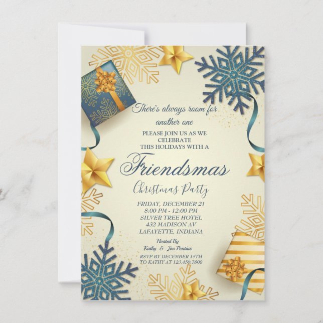 Friendsmas Christmas Party Invitation (Front)