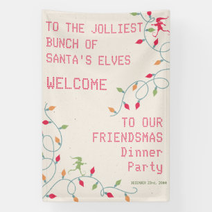 Friendsmas Jolliest Bunch Christmas Vacation Party Banner