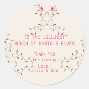 Friendsmas Jolliest Bunch Christmas Vacation Party Classic Round Sticker