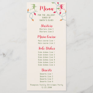 Friendsmas Jolliest Bunch Christmas Vacation Party Menu