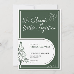 Friendsmas Party Invitation Christmas Party Invite