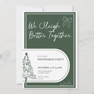 Friendsmas Party Invitation Christmas Party Invite