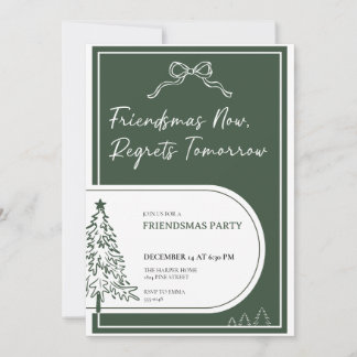 Friendsmas Party Invitation Christmas Party Invite