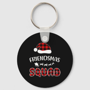 Friendsmas Squad Funny Xmas Light Family Matching  Key Ring