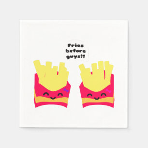 Fries Before Guys! Napkin