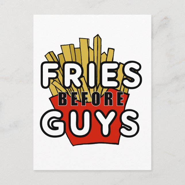 Fries before guys postcard (Front)