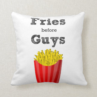 Fries Before Guys Teen Throw Pillow