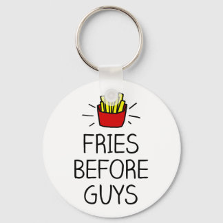 fries before guys with most charming illustration key ring