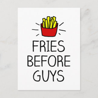 fries before guys with most charming illustration postcard