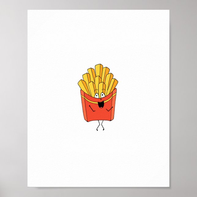 Fries, chips, hot chips themed poster (Front)
