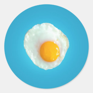 Fries Egg Classic Round Sticker
