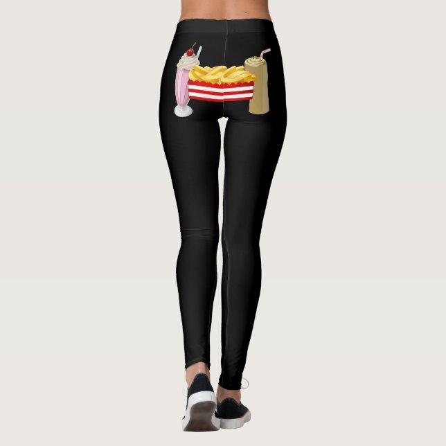 Fries Go With That Shake Leggings (Back)