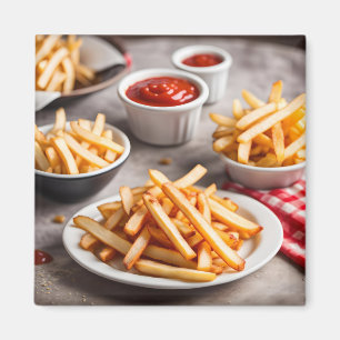 Fries & Ketchup Magnet