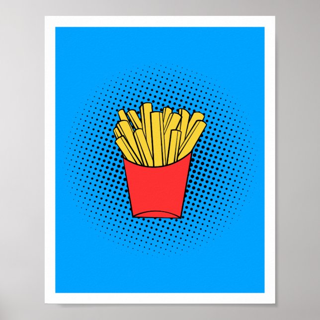 Fries Pop Art Poster (Front)