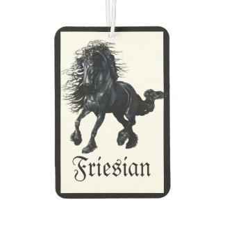 Friesian, black stallion, Frisan/Friesian horse Car Air Freshener