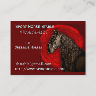 Friesian Business Card, 101 Card