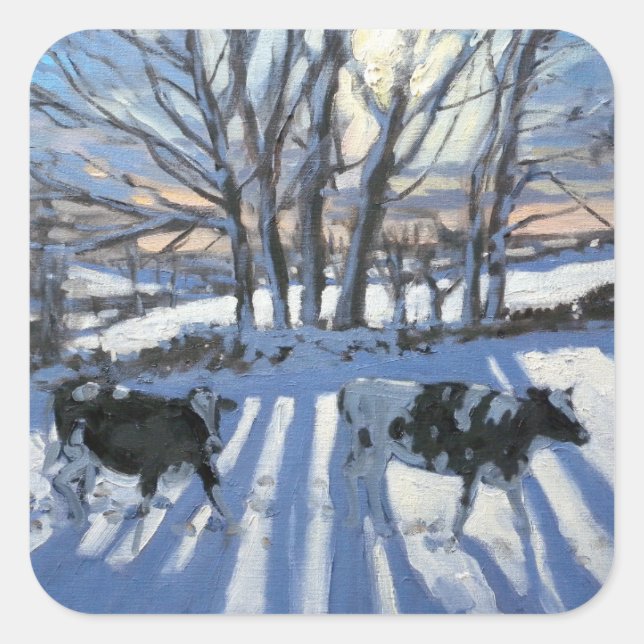 Friesian Cows 2009 Square Sticker (Front)