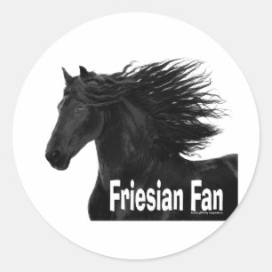 Friesian Fan Classic Round Sticker