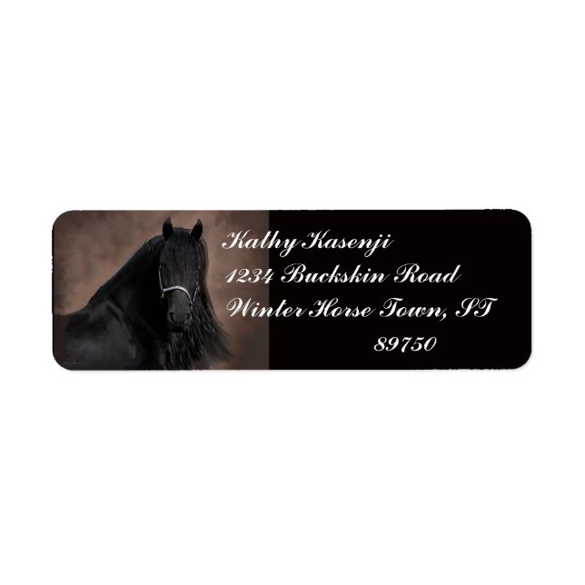 Friesian Flair Return Address Label (Front)