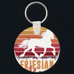 Friesian- Friesian Mom- For Friesian Horse Lover Key Ring<br><div class="desc">A stylish keychain featuring a vintage classic car design. A perfect accessory for car lovers and collectors. Great for everyday use or as a small and thoughtful gift for classic car enthusiasts.</div>