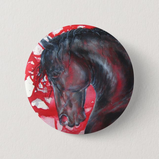 Friesian Fury Button Pin (Front)