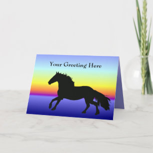 Friesian Greeting Card