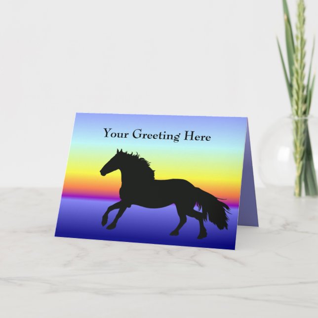 Friesian Greeting Card (Front)