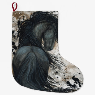 Friesian Horse by Bihrle Christmas Stocking