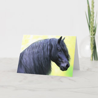 friesian horse card