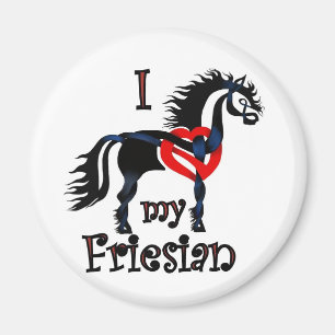 friesian horse, celtic design magnet