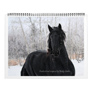 Friesian Horse Huge Photo Calendar