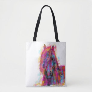 Friesian Horse in CoLouR ' FRieSiaN WiLD ' Tote Bag