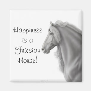 Friesian Horse Magnet