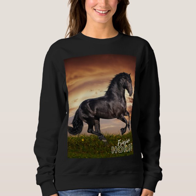 Friesian Horse  Sweatshirt (Front)