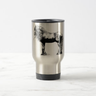 Friesian Horse Travel Mug