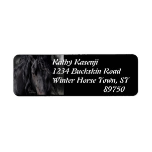Friesian Image Return Address Label