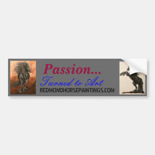 Friesian Passion bumper sticker