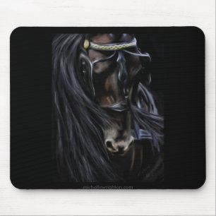 Friesian Spirit - Horse Painting Mouse Pad