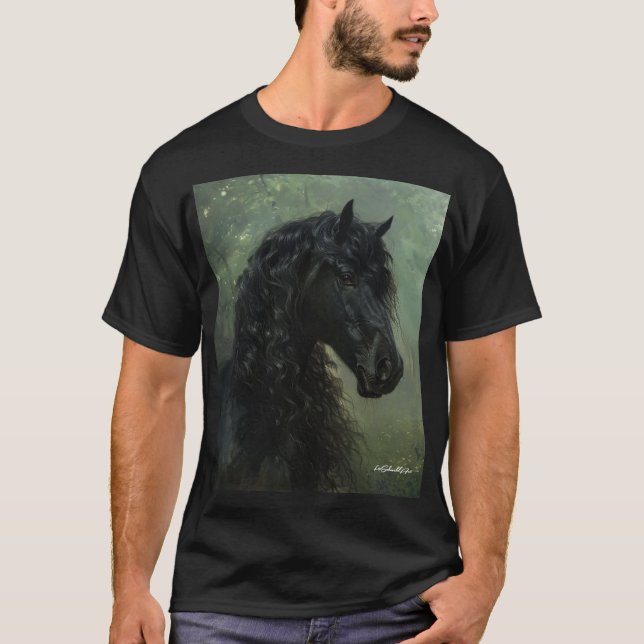 Friesian Stallion  T-Shirt (Front)