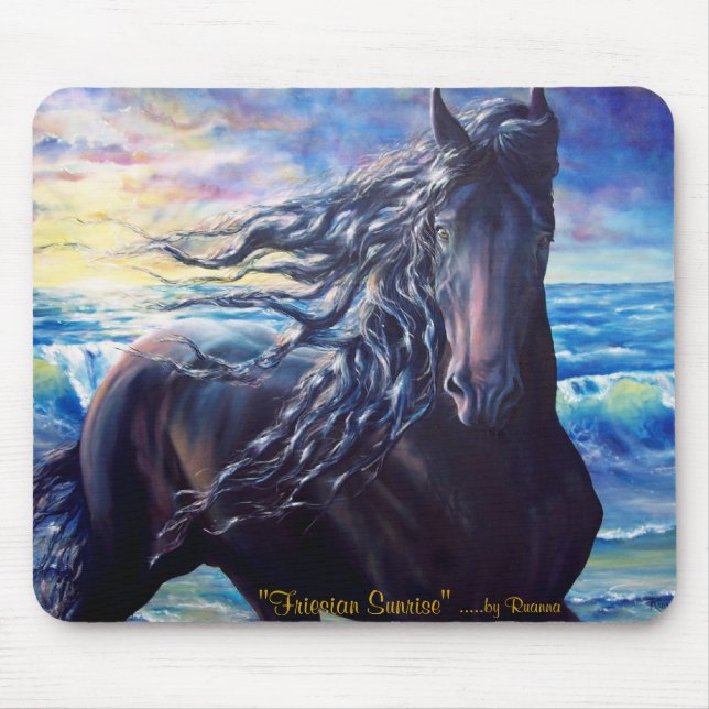 "Friesian Sunrise" Mouse Pad (Front)