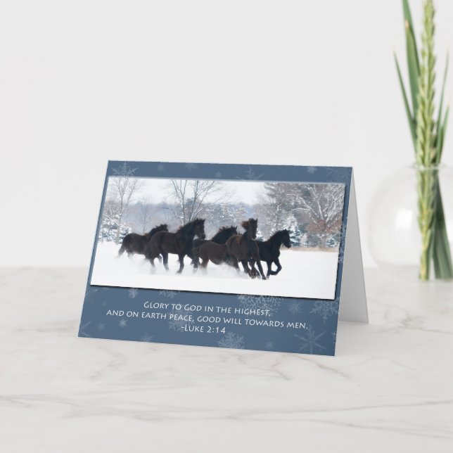 Friesian Yearlings Christmas Card (Front)